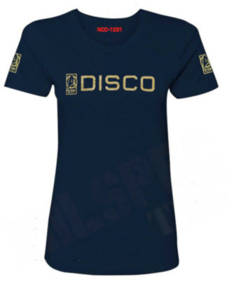 Star Trek Discovery DISCO CTP 3D tactile effect Girlie Fit T Shirt *New for 2022*